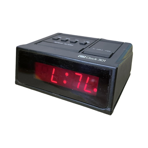 Electric Clock/Alarm Clock Elite Clock 301, Germany 1980S.