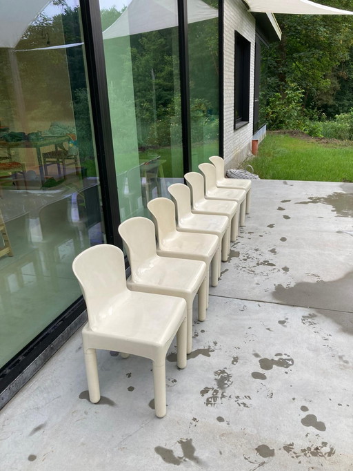 7x chaises Marcello Siard pour Collezioni Longato