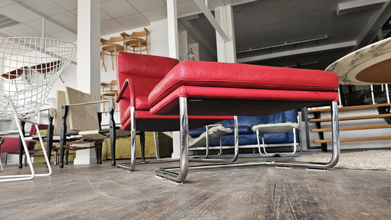 Image 1 of GEORGE LOUNGE EOOS WALTER KNOLL STUDIO OFFICE TUBULAR STEEL ARMCHAIR CANTILEVER CHAIR