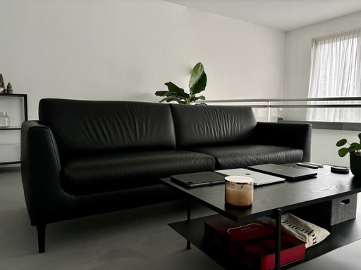 Evidence Brisa Sofa 3-Seater Leather Black