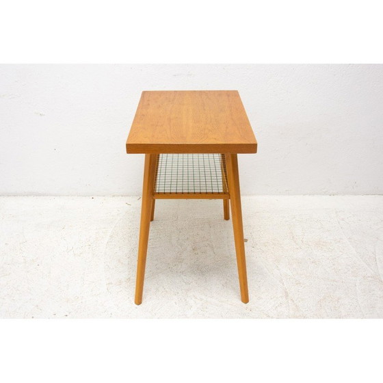 Image 1 of Tavolino vintage in legno di quercia per Dřevopodnik Holešov, Cecoslovacchia anni '60