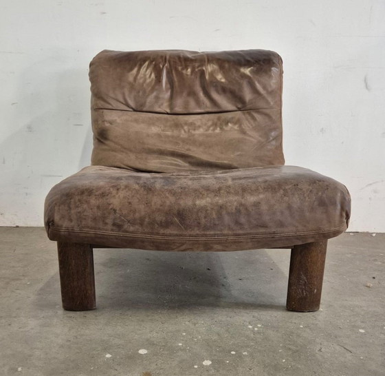 Image 1 of 1970s Leather Relax Armchair