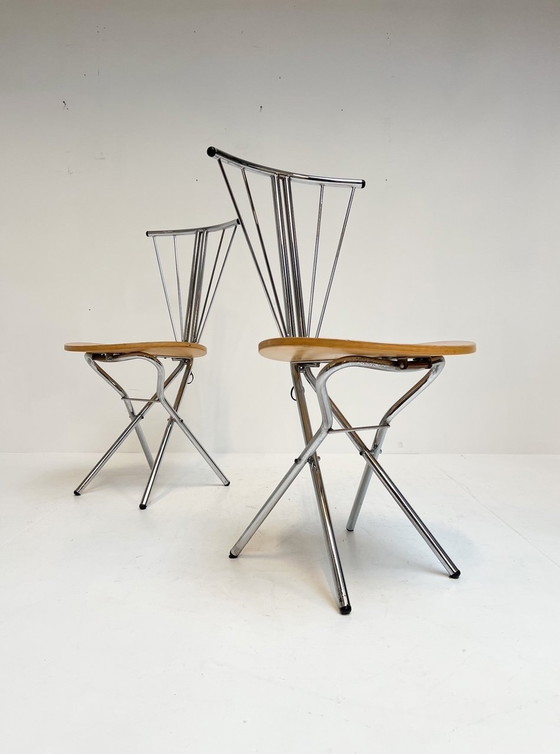 Image 1 of Set La Palma Folding Chairs (2), 1980'S