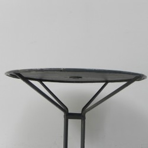 Image 1 of Table de jardin en acier, base en fonte - années 1950