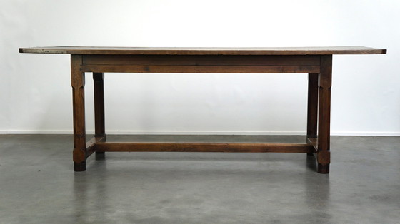 Image 1 of Large dining table with 2 drawers