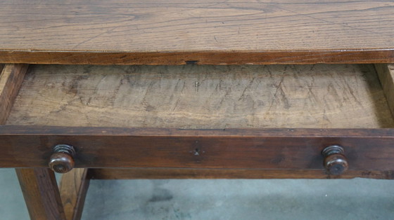 Image 1 of Large dining table with 2 drawers