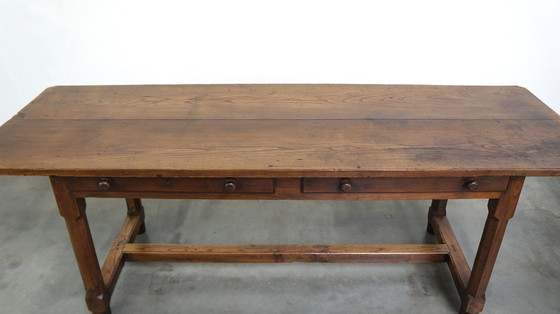 Image 1 of Large dining table with 2 drawers