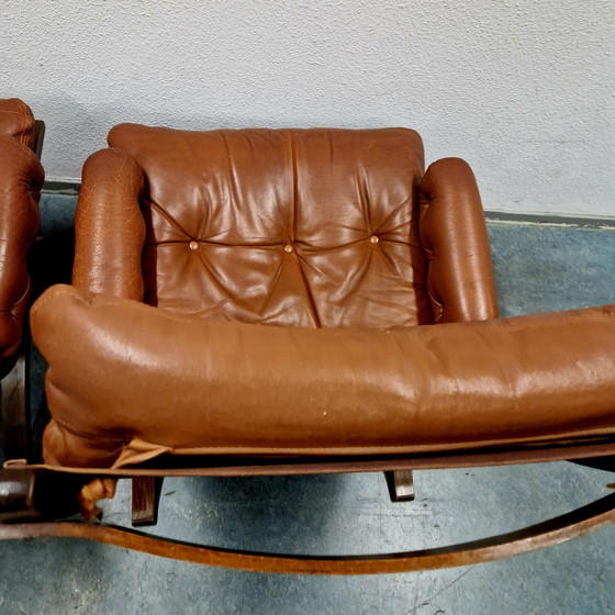 Image 1 of Century 60s Set Of 2 Norwegian Lounge Armchairs