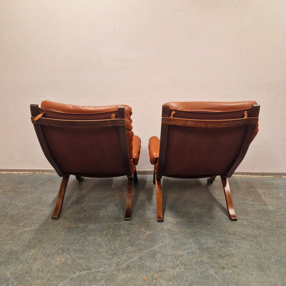 Image 1 of Century 60s Set Of 2 Norwegian Lounge Armchairs