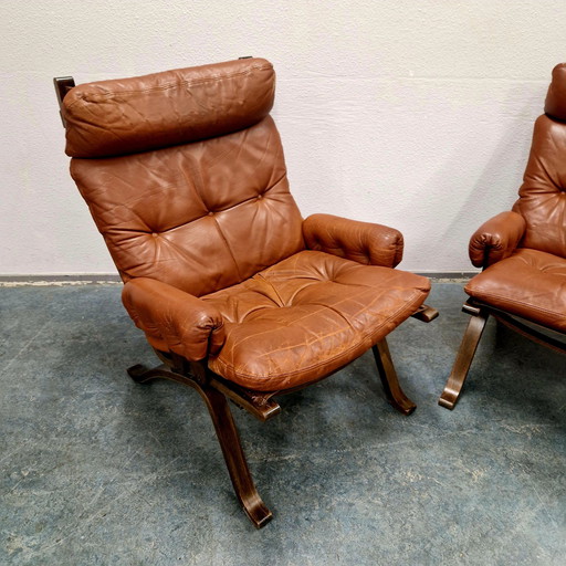 Century 60s Set Of 2 Norwegian Lounge Armchairs