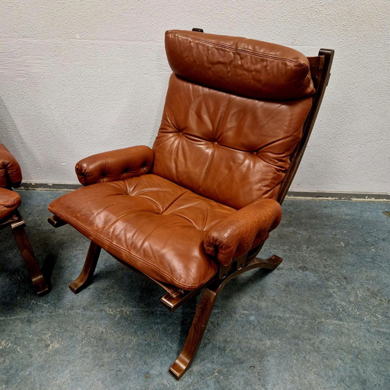 Image 1 of Century 60s Set Of 2 Norwegian Lounge Armchairs