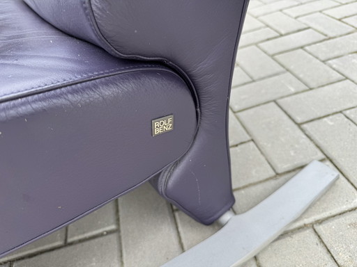 Rolf Benz Avola Armchair Purple Leather