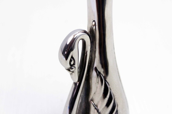 Image 1 of Silver Metal Vase