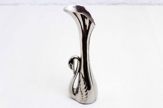 Image 1 of Silver Metal Vase