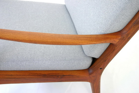 Image 1 of Ole Wanscher pour France & Søn, "Senator" Mid Century Danish Teak Lounge Chair, nouveaux coussins, nouvelle couverture