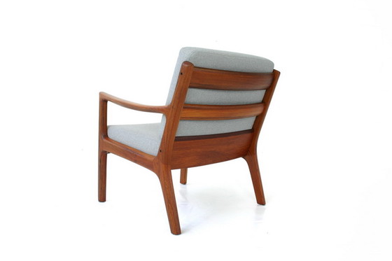 Image 1 of Ole Wanscher pour France & Søn, "Senator" Mid Century Danish Teak Lounge Chair, nouveaux coussins, nouvelle couverture