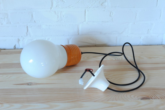 Image 1 of Space age hanging lamp in the shape of a light bulb