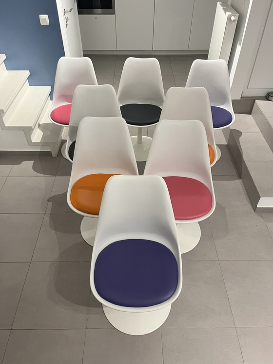 Image 1 of Space age Design table Oval with 8 chairs