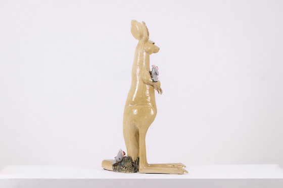 Image 1 of Valérie Courtet. Ceramic Kangaroo. Contemporary work.