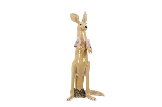 Image 1 of Valérie Courtet. Ceramic Kangaroo. Contemporary work.