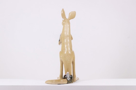 Image 1 of Valérie Courtet. Ceramic Kangaroo. Contemporary work.