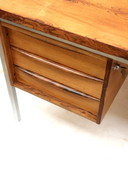 Large Vintage Rosewood Executive Desk Made In The 1960s