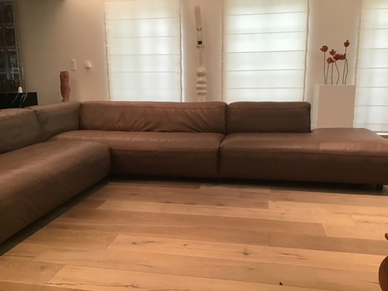 Image 1 of Rolf Benz Mio Leather Corner Sofa