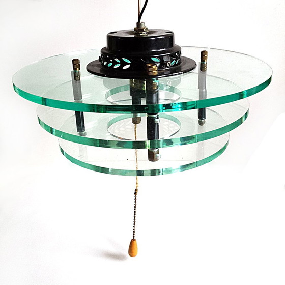 Image 1 of Mid-century Italian Acrylic Glass Wall Lamp, 1970s