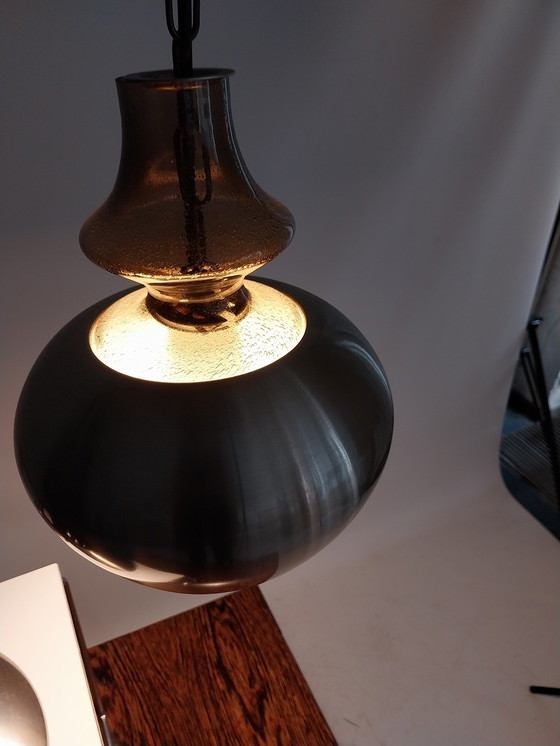 Image 1 of 2 x Raak Amsterdam fuchsia Pendant lamps smoked glass