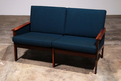 Capella Bench And Table From Illum Wikkelsø For Niels Eilersen, 1960s