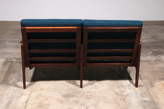 Image 1 of Capella Bench And Table From Illum Wikkelsø For Niels Eilersen, 1960s