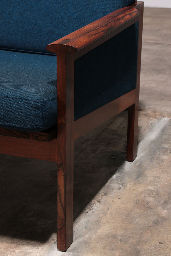 Image 1 of Capella Bench And Table From Illum Wikkelsø For Niels Eilersen, 1960s