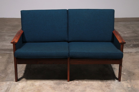 Image 1 of Capella Bench And Table From Illum Wikkelsø For Niels Eilersen, 1960s