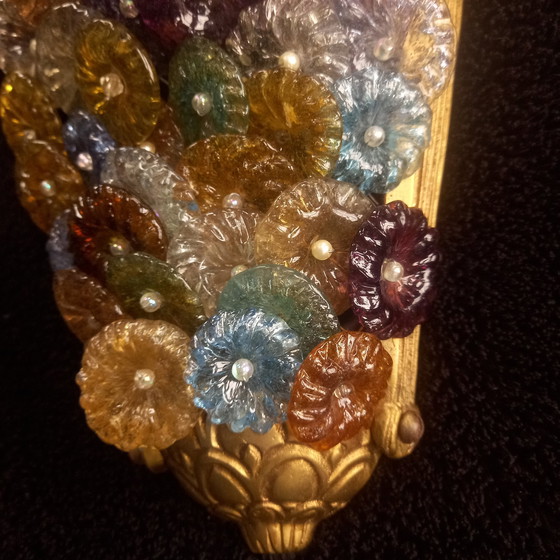 Image 1 of Splendid Murano Wall Lights Sea Anemone