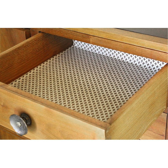 Image 1 of Vintage art deco chest of drawers in solid walnut, Italy 1930