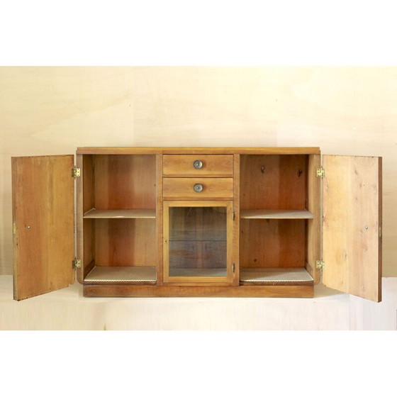 Image 1 of Vintage art deco chest of drawers in solid walnut, Italy 1930
