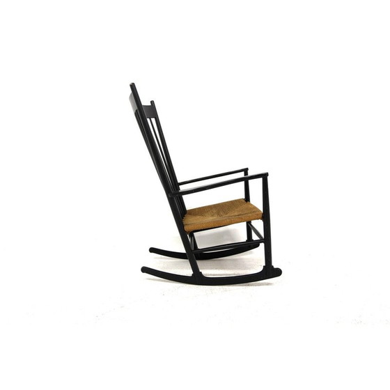 Image 1 of Vintage J16 beech rocking chair by Hans Wegner for Möbler F. D. B., Denmark 1960
