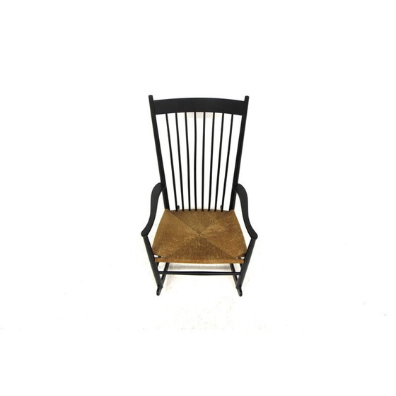 Image 1 of Vintage J16 beech rocking chair by Hans Wegner for Möbler F. D. B., Denmark 1960