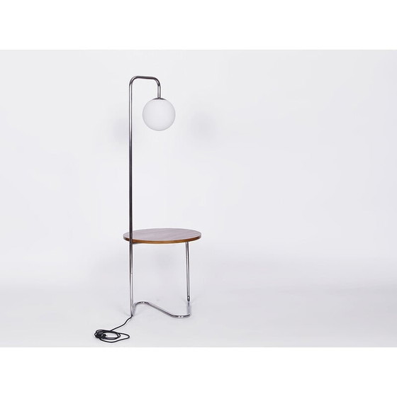 Image 1 of Vintage tubular steel floor lamp for Tschechisches Wohndesign, 1920s