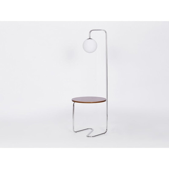 Image 1 of Vintage tubular steel floor lamp for Tschechisches Wohndesign, 1920s