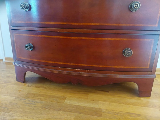 Image 1 of Mahogany wood chest of drawers