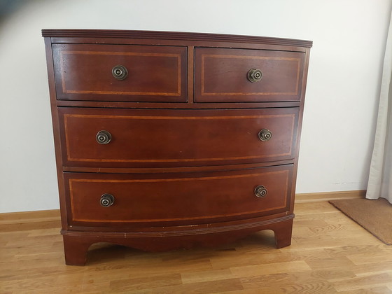 Image 1 of Mahogany wood chest of drawers