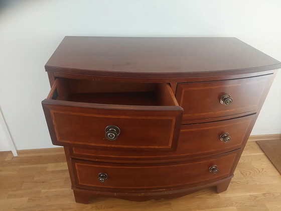 Image 1 of Mahogany wood chest of drawers