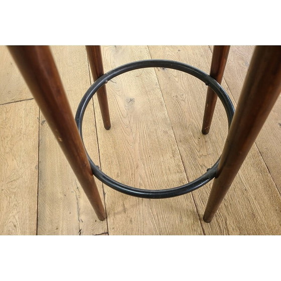 Image 1 of Set di 4 sgabelli vintage in faggio, Danimarca 1970