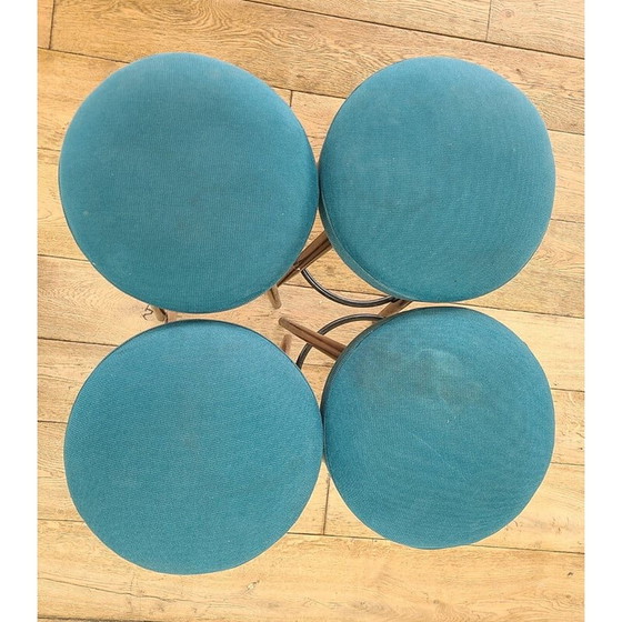 Image 1 of Set di 4 sgabelli vintage in faggio, Danimarca 1970