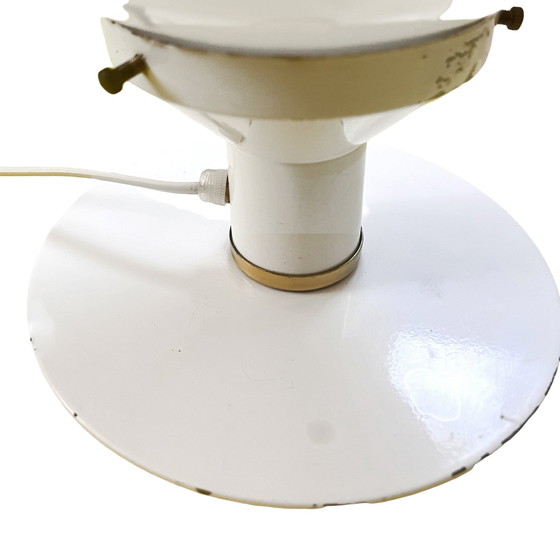 Image 1 of Lámpara de mesa espacial, blanca y esférica, Polonia, década de 1980.