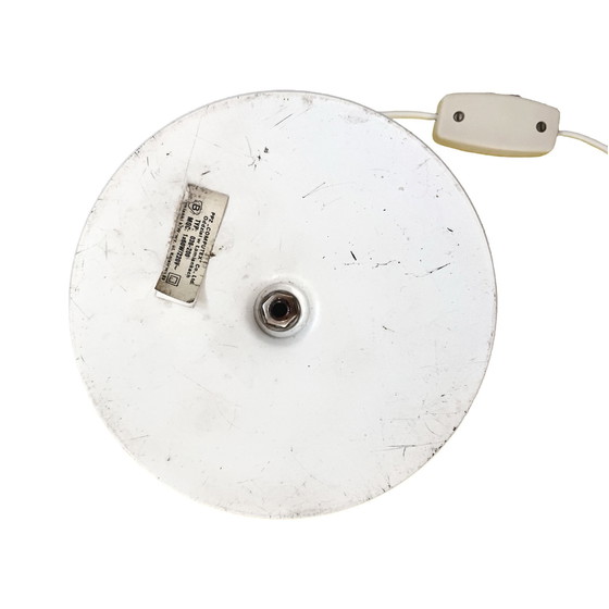 Image 1 of Lámpara de mesa espacial, blanca y esférica, Polonia, década de 1980.