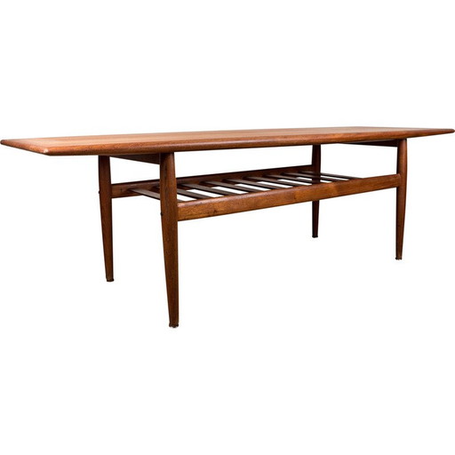 Vintage teak coffee table by Grete Jalk for Glostrup Mobelfabrik, Denmark 1960