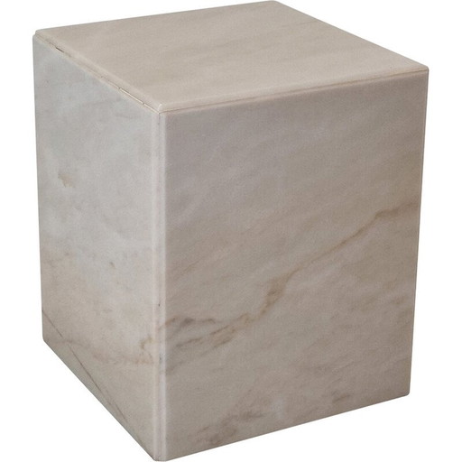 Vintage Marble Side Table, Italy 1980