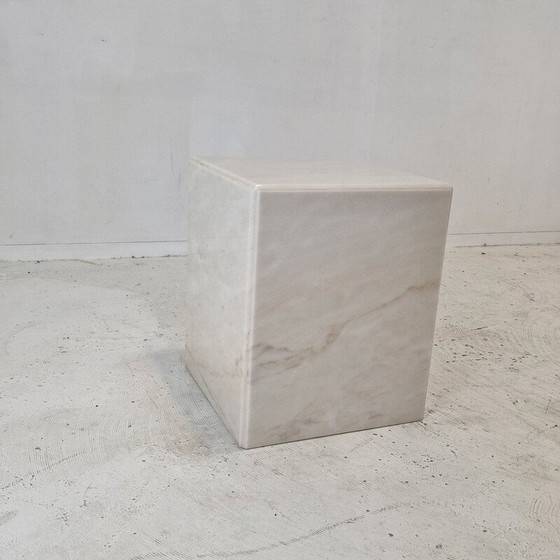 Image 1 of Vintage Marble Side Table, Italy 1980